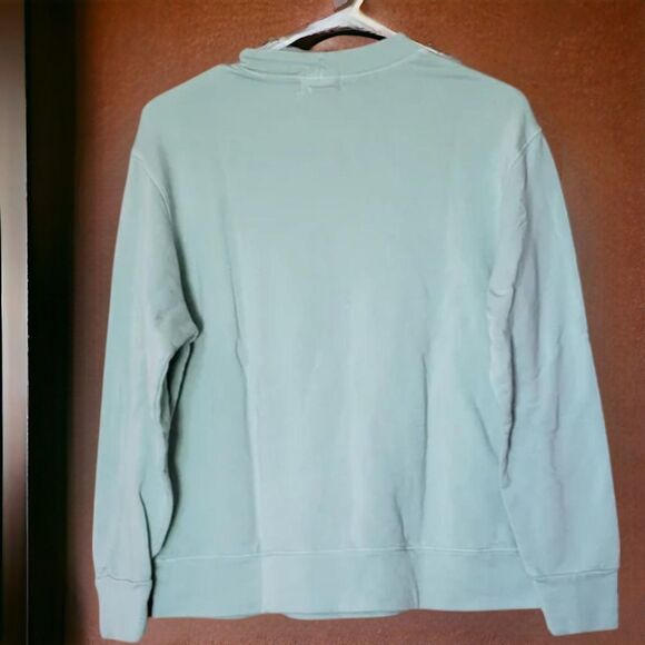 Monrow Mint Crew Neck Pullover - Picture 3 of 9